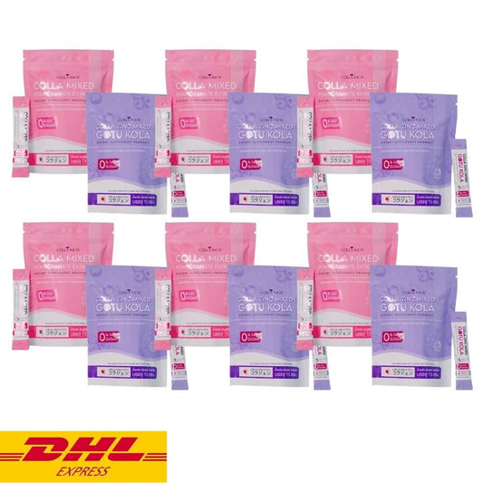 Colla Mixed Pomegranate extract x6 +Colla Zinc Mixed Gotu Kola x6 Colla Rich SET