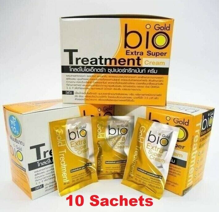 10X Bio Gold Treatment Cream Nourish Hair protect hair split ends Smooth Sleek