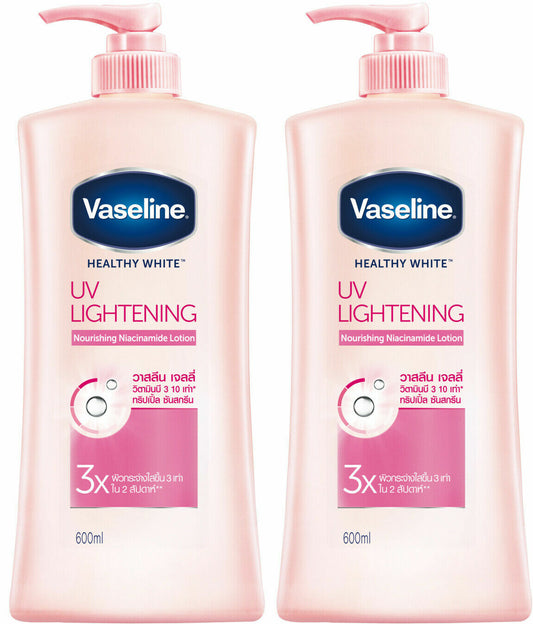600ml x 2 Bottle Vaseline Body Lotion Healthy White UV Lightening