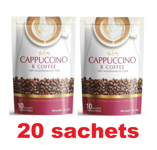 Be Easy Cappuccino B Coffee Instant Weight Diet Loss Detox 20 sachets