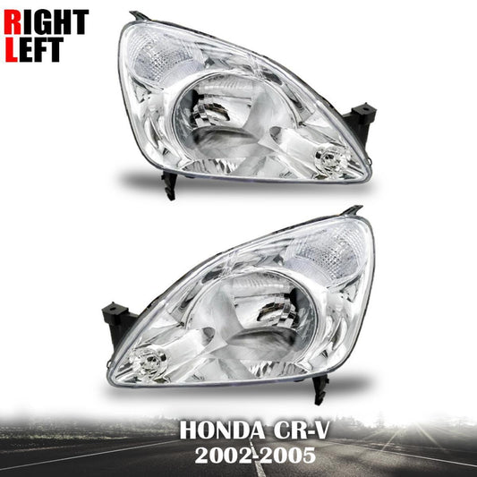 LH RH Clear Lens Front Head Light Lamp Fit Honda CR-V CRV G2 LX 02-06 RD