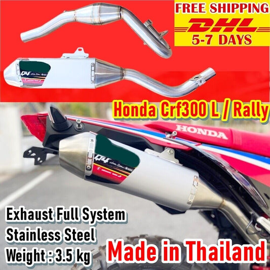 P5 EXHAUST For HONDA CRF300L Rally 2020 2021 FULL SYSTEM STAINLESS Steel 3.5kg