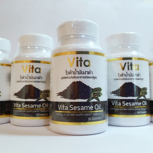 3x Vita Black Sesame Oil Cold Pressed Nourish Skin Health Hair Bones Antioxidant