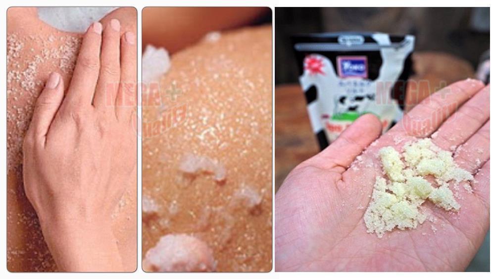 4 x YOKO SPA Pure MILK SALT SKIN Whitening SMOOTH ENRICHED VITAMIN E BABY 50 g.