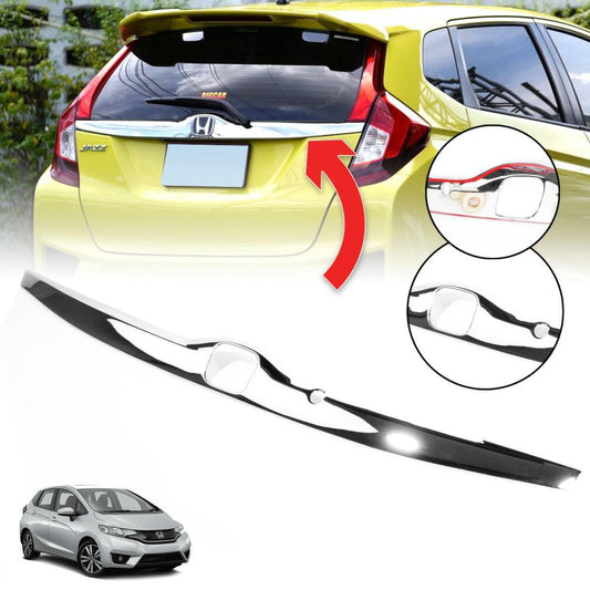 Cover Rear Tailgate Chrome Trim For Honda Jazz Fit GK 2014 15 16 17