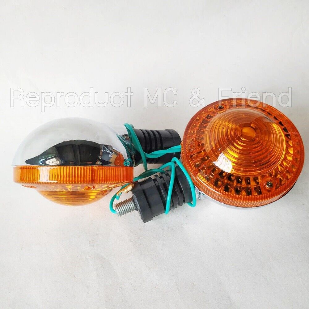 2x Rear Signal Winker Flasher Lamp 6V. : Fits Yamaha YB100 YB125 DT100 MX100