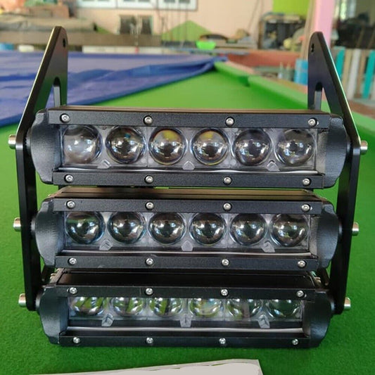 3 Row Modified LED Headlight Honda MSX Grom Motorcycle Parts Short line Black