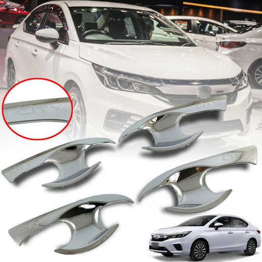 4 Doors Handle Bowl Cover Chrome Trim Fit Honda City GN3 2020 2021 Sedan