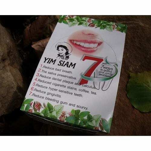 10x Toothpaste Yim Siam Herbal Concentrate Reduce Bad Breath Cigarette Stains