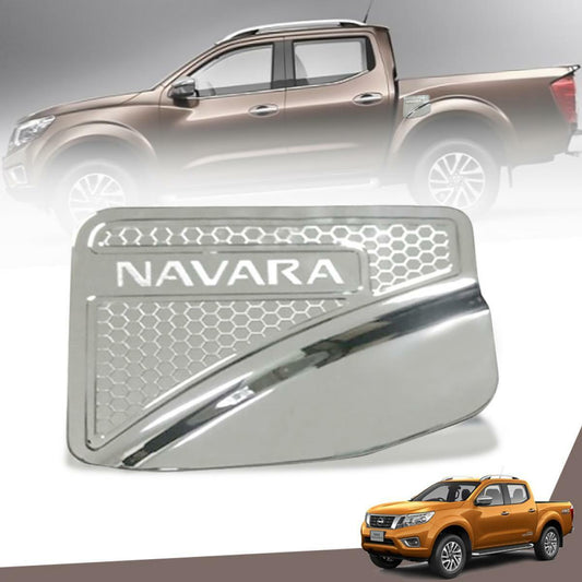 Cover Fuel Gas Cap Chrome Color For Nissan Navara NP300 D23 Pickup 2014 15 16-18