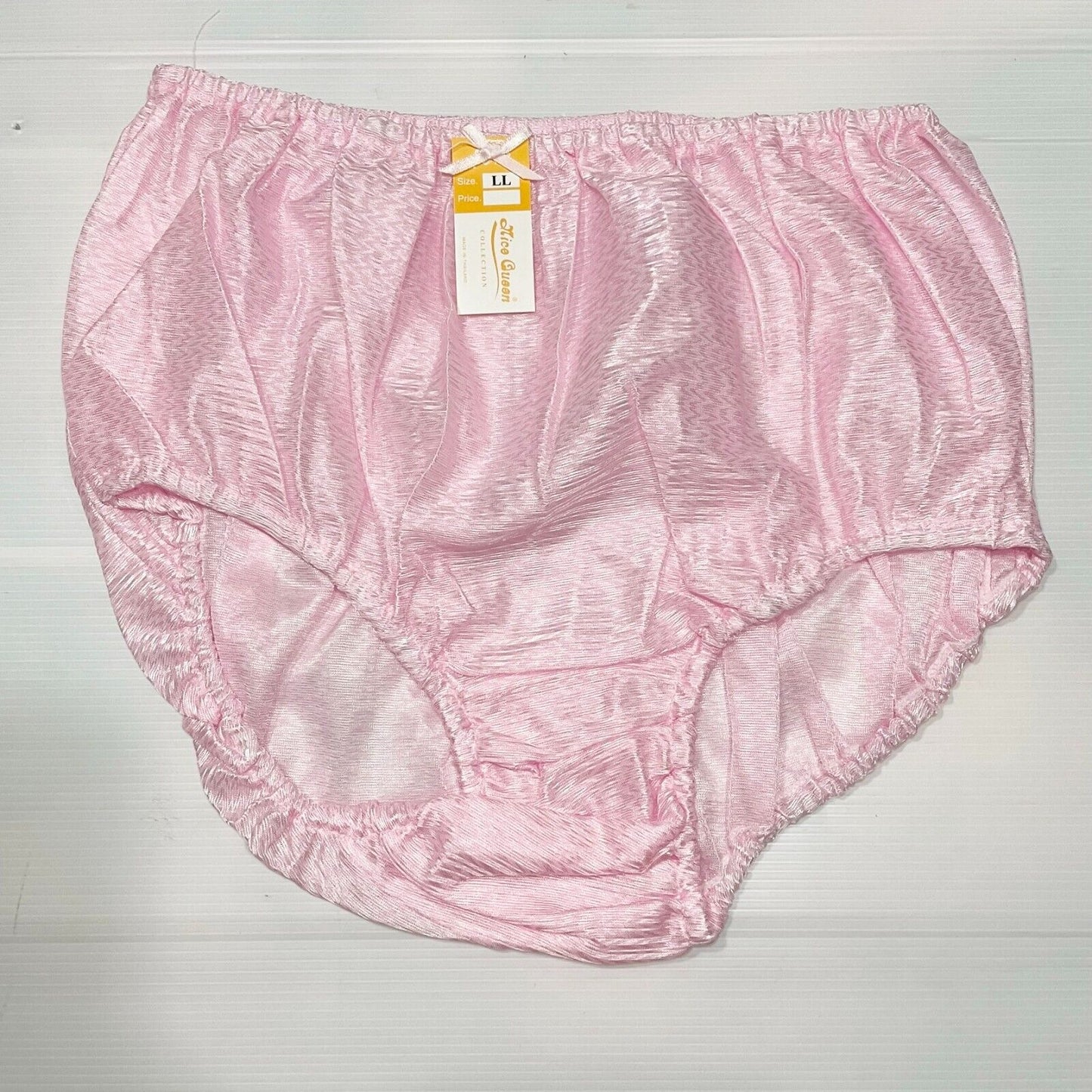 x6 Vintage Nylon Silky Panties Women Knickers Hi Briefs Sissy Underwear Size LL