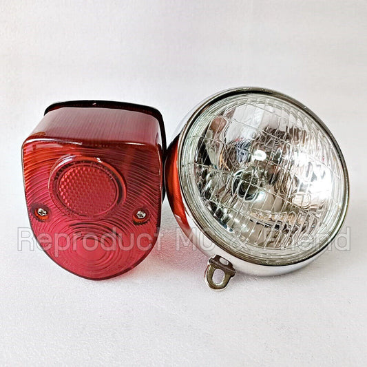 Set 2 pcs. Head Light & Tail Light 6V. For Honda Chaly CF50 CF70 Dax ST50 ST70