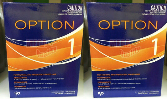 2 x ISO OPTION 1 PERM FOR NORMAL AND PREVIOUSLY PERMED HAIR