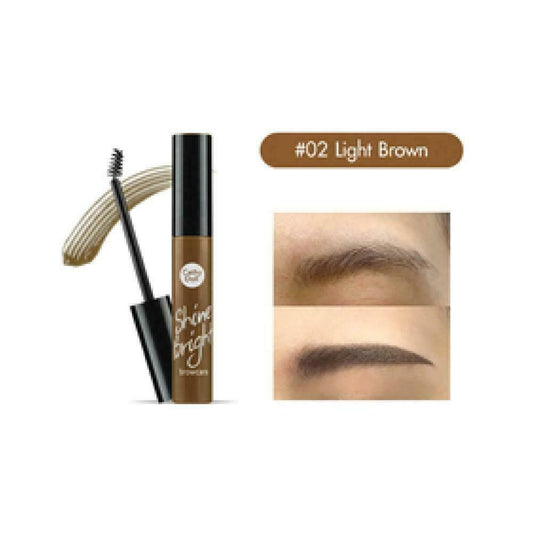 Cathy Doll Shine Bright Browcara #2 Light Brown 6.8 g Natural eyebrows