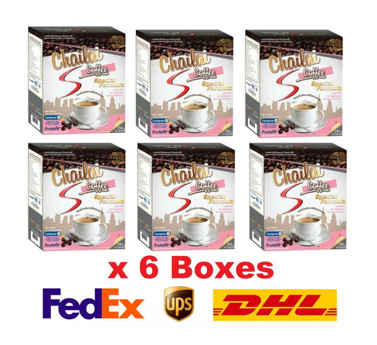 6x Chailai S Halthy Coffee Instant Drink Contains Fiber Vitamins C Goji berry