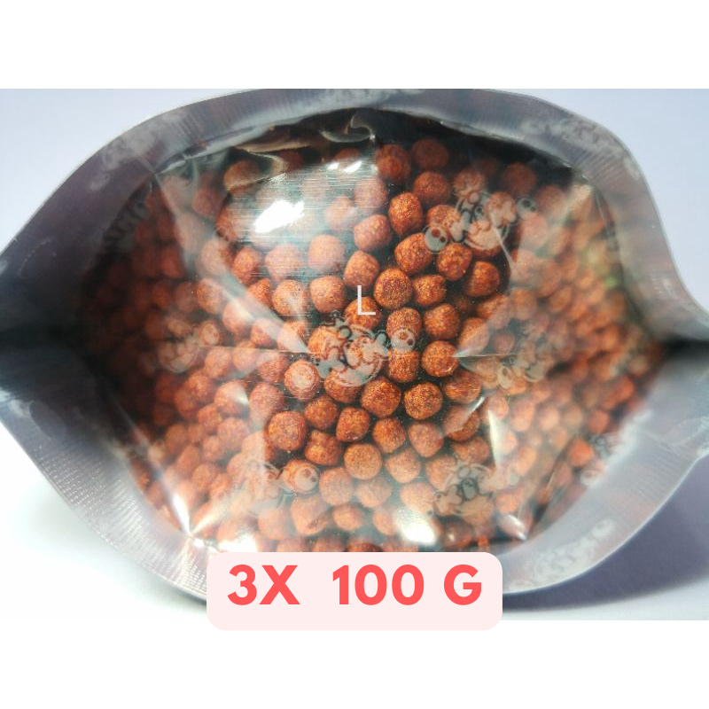 3x Okiko Platinum Cichlid Flowerhorn Fish Food Floating Pellet Head Huncher 100g