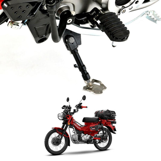 SET SIDE STAND HOLDER WIDE ADJUST FIT HONDA CT125 TRAIL 125 HUNTER CUB BIKE