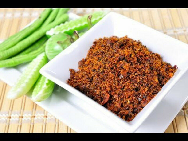 NAM-PRIK-SWAN Chili Flavored Crushed Seasoning Thai-Derm Brand Thai Food 22g