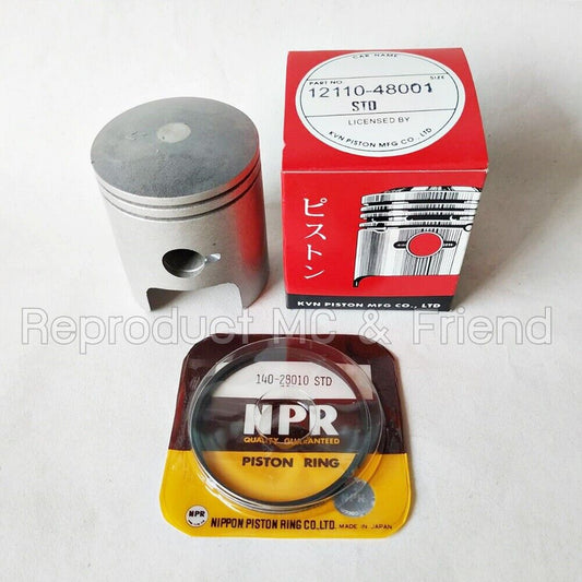Piston Kits Size STD Dia=56.00mm Fits Suzuki TS125 ('71-'81) TC125 ('73-'77)