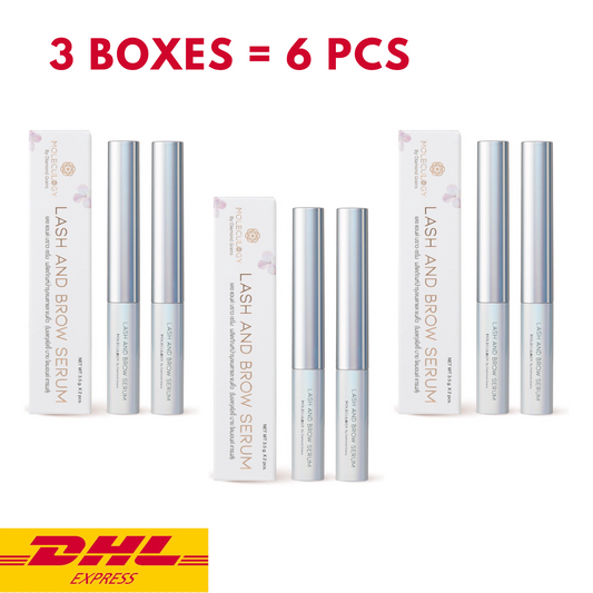 3x Lash and Brow Serum Moleculogy by Diamond Grains for Eyelash Eyebrow 2pcs/box
