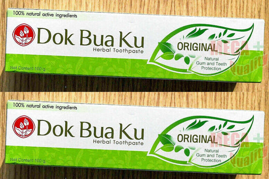2x100g Twin Lotus Original Herbal Toothpaste Natural Herbs Clean Your Teeth Gum