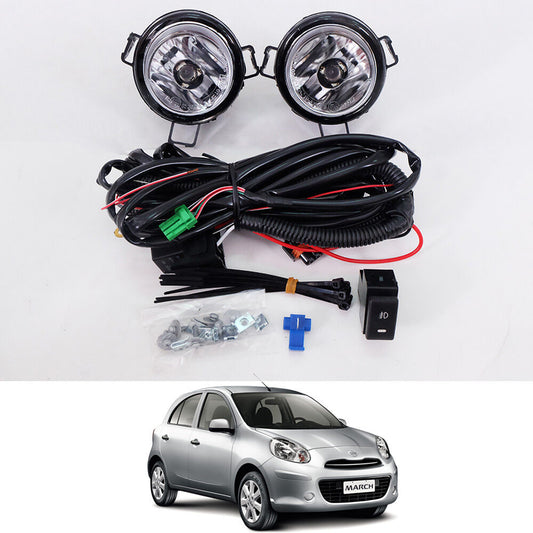 2010-2012 For Nissan Micra March K13 Spot Light Lamp Fog Lamp Kit With Bulb