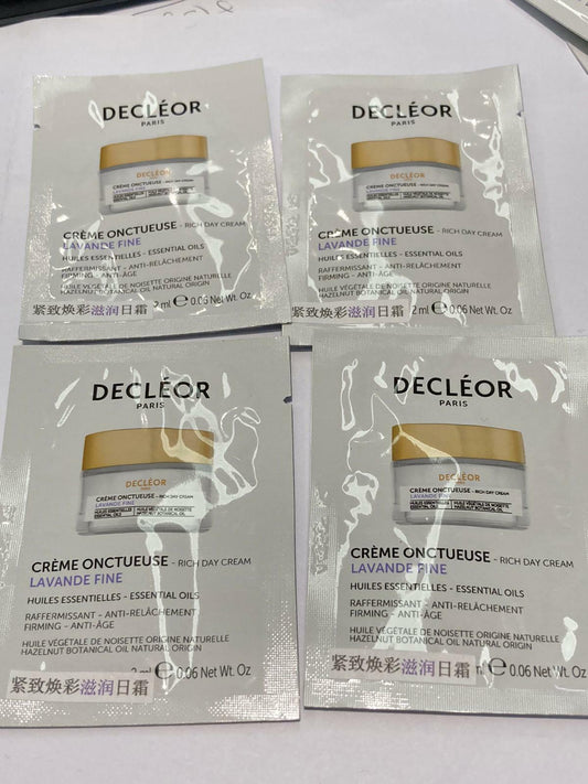 4pcs x Decleor Lavande Fine Creme Onctueuse Rich Day Cream mple 2ml