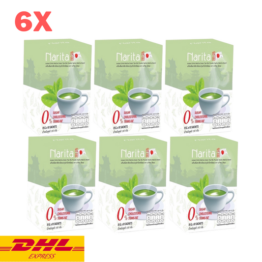 6x Narita Matcha Greeen Tea Instant Drink Powder Control Hunger Help Excretion
