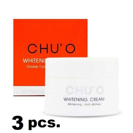 3X CHU O Whitening Cream Anti Wrinkle Moist fluffy Skin Radiant Clear Heathy