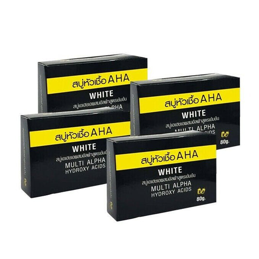 4 x Mimi White WHITENING BODY Soap AHA Multi Alpha Hydroxy Acids 80g.