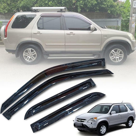Rain Visor Wind Shield Deflector Black For Honda CRV CR-V EX LX 2002-2006