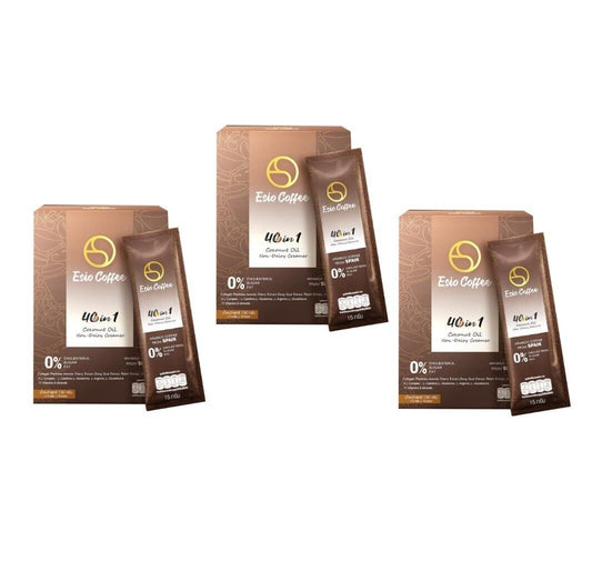 3x Esio Coffee Arabica & Collagen intense taste mellow delicious Fragrant aroma