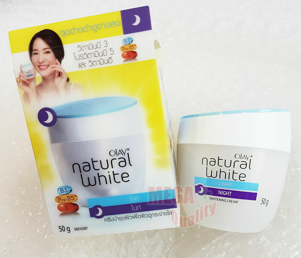 2 x OLAY NATURAL WHITE ALL IN ONE FAIRNESS NIGHT CREAM PLUS SPOT REMOVER 50 ml.
