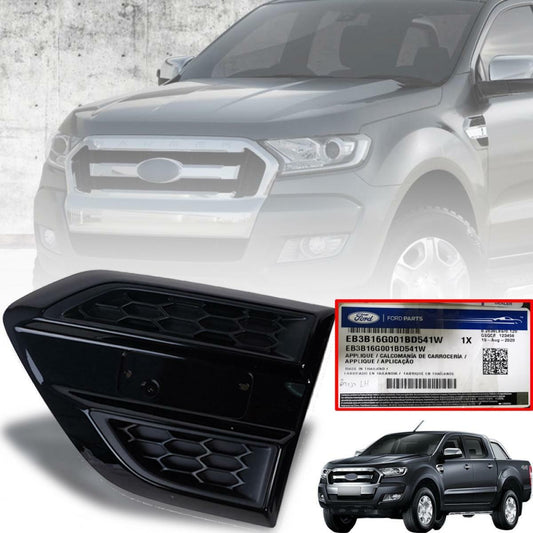 Side Vent Fender Gloss Black LH Left Genuine For Ford Ranger PX2 XLT 2015-2019