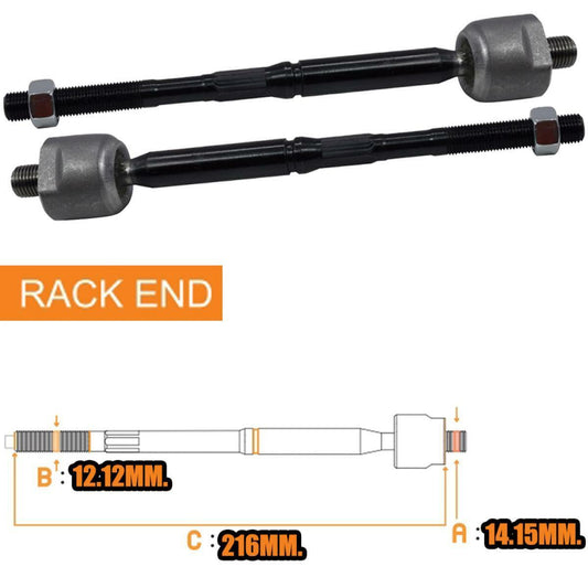 2x Steering Rack End For Nissan Sylphy Pulsar B17 2013 2014 16-2017 Sedan SR