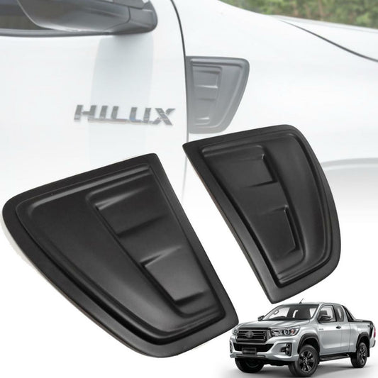 Side Vent Cover Matte Black Fit Toyota Hilux Revo Pickup SR5 2017 2018 19-2020