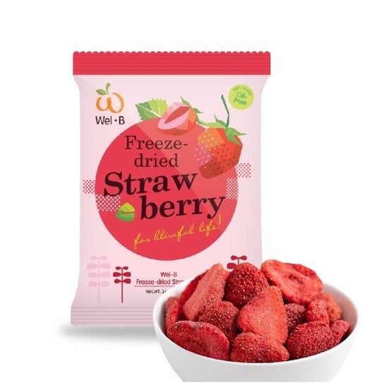 Wel-B Freeze-dried Strawberry Freeze-dried Fruit Snack 0% Fat Healthy Snack 42g.