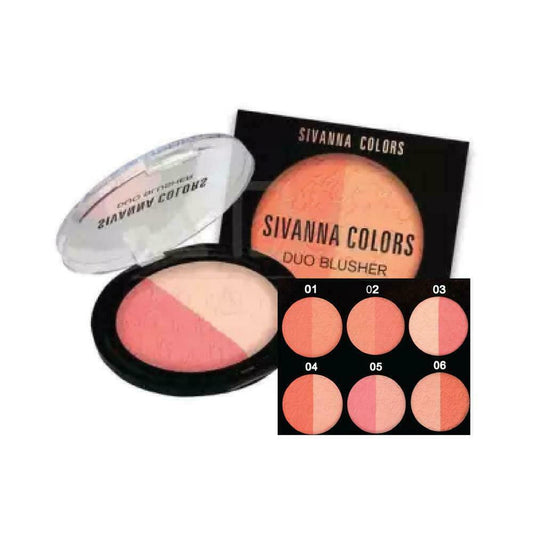 SIVANNA COLORS Duo Blusher HF387 #04 8 g 0.28 oz Sharp pigments long-lasting