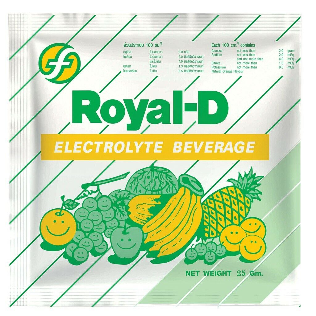 x50 sachets Electrolyte Health Sports Supplement Royal - D Powder Drink 25 g