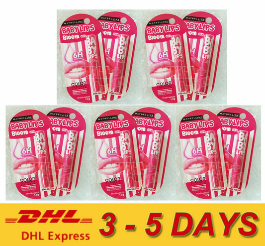 10 x MAYBELLINE LIP SMOOTH BLOOM COLOR LIP BALM SPF 16 PINK BLOSSOM * Express !