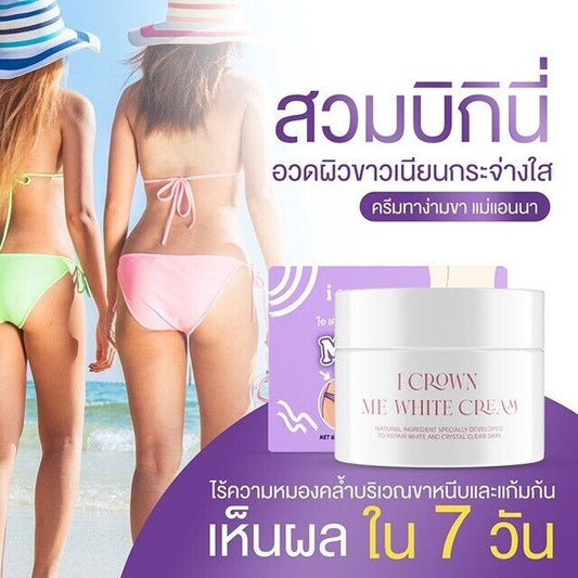 2x I CROWN ME White Cream Anna cream Groin Elbow, Knee Smooth Skin