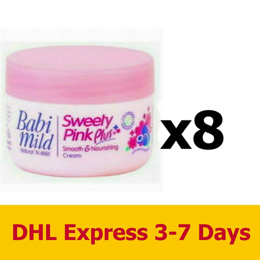 8x50g BABI MILD Sweet Pink Plus Cream Moisturizers Bath Nourishment Beauty Skin