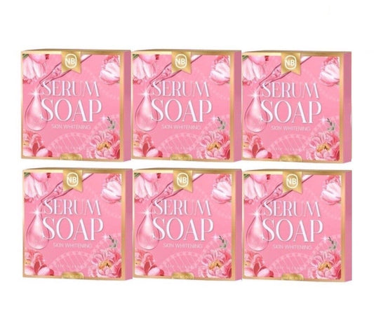 6x Serum Soap Deep cleansing moisturize soft skin Natural Extract & Vitamin