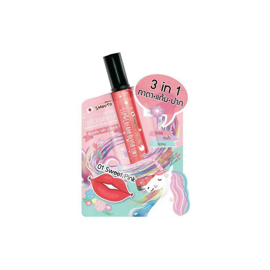 Smooto Unicorn Lip and Cream Blush 3 in 1 # 01 Sweet Pink Box of 6