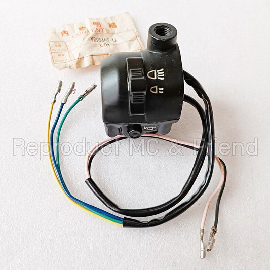LH Left Handle Switch New / 5 Wires / Black / For Yamaha Y80 Y80U