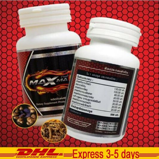 Maxma-Plus Supplements Natural Herbal Men Enhance Performance 60 capsules
