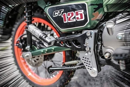 Rear Footrest Passenger Foot Pegs Fit Honda CT125 Trail Hunter Cub 20-2022 Udom