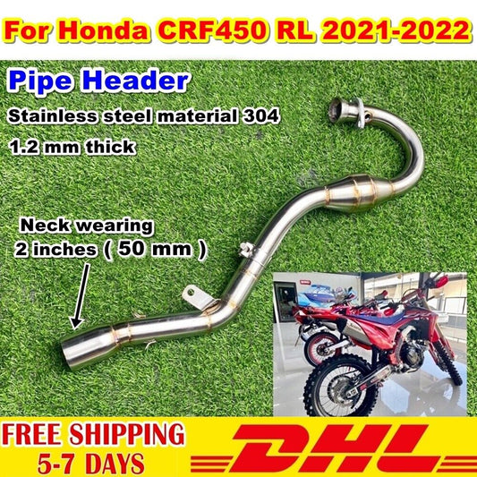 P04 Pipe Header Honda Exhaust Crf Head CRF450 RL 2021-2022 Powerbomb Dominator