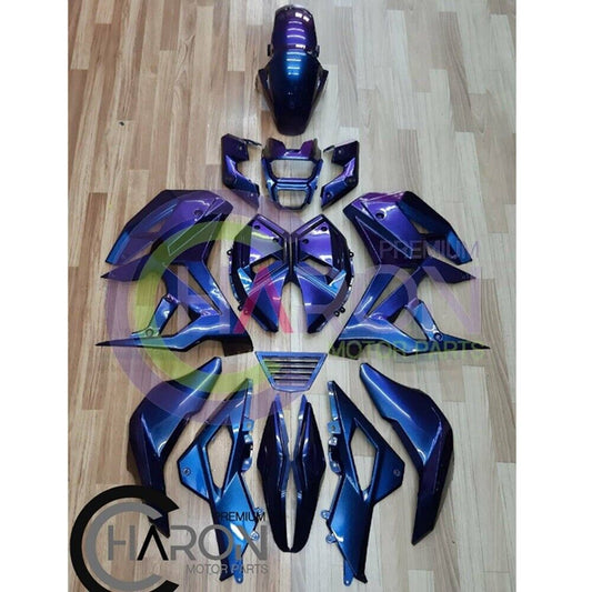Motorcycle Fairing + mid fairings Honda MSX SF Purple, 3D Effect ABS Plastic