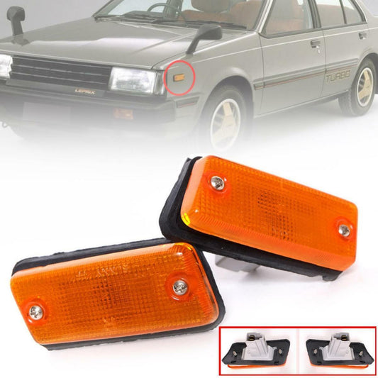 Side Marker Lamp Turn Signal Light Pair Fit Nissan Sunny Sentra B11 1982-1984